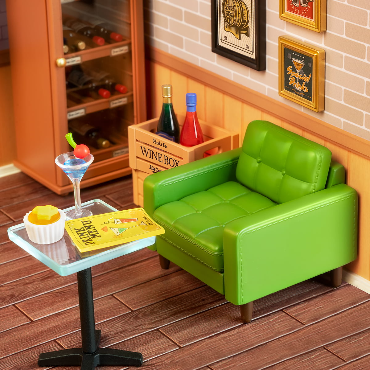 Rolife Leisurely Cheers Bar Super Creator Miniature House DW012 gallery image 4