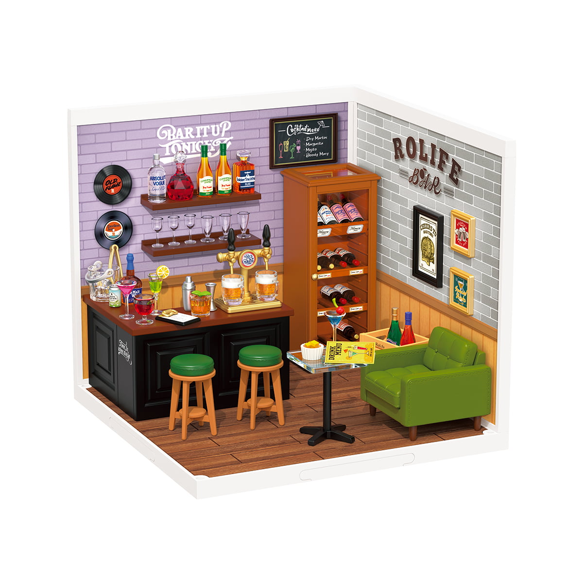 Rolife Leisurely Cheers Bar Super Creator Miniature House DW012 gallery image 2