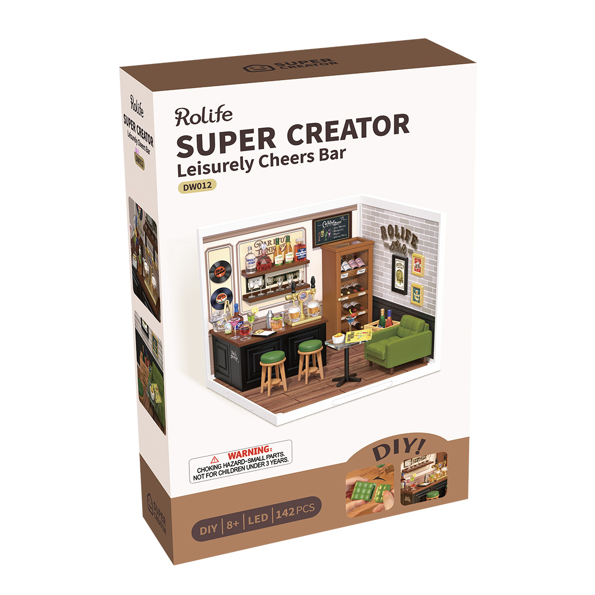Rolife Leisurely Cheers Bar Super Creator Miniature House DW012 gallery image 7