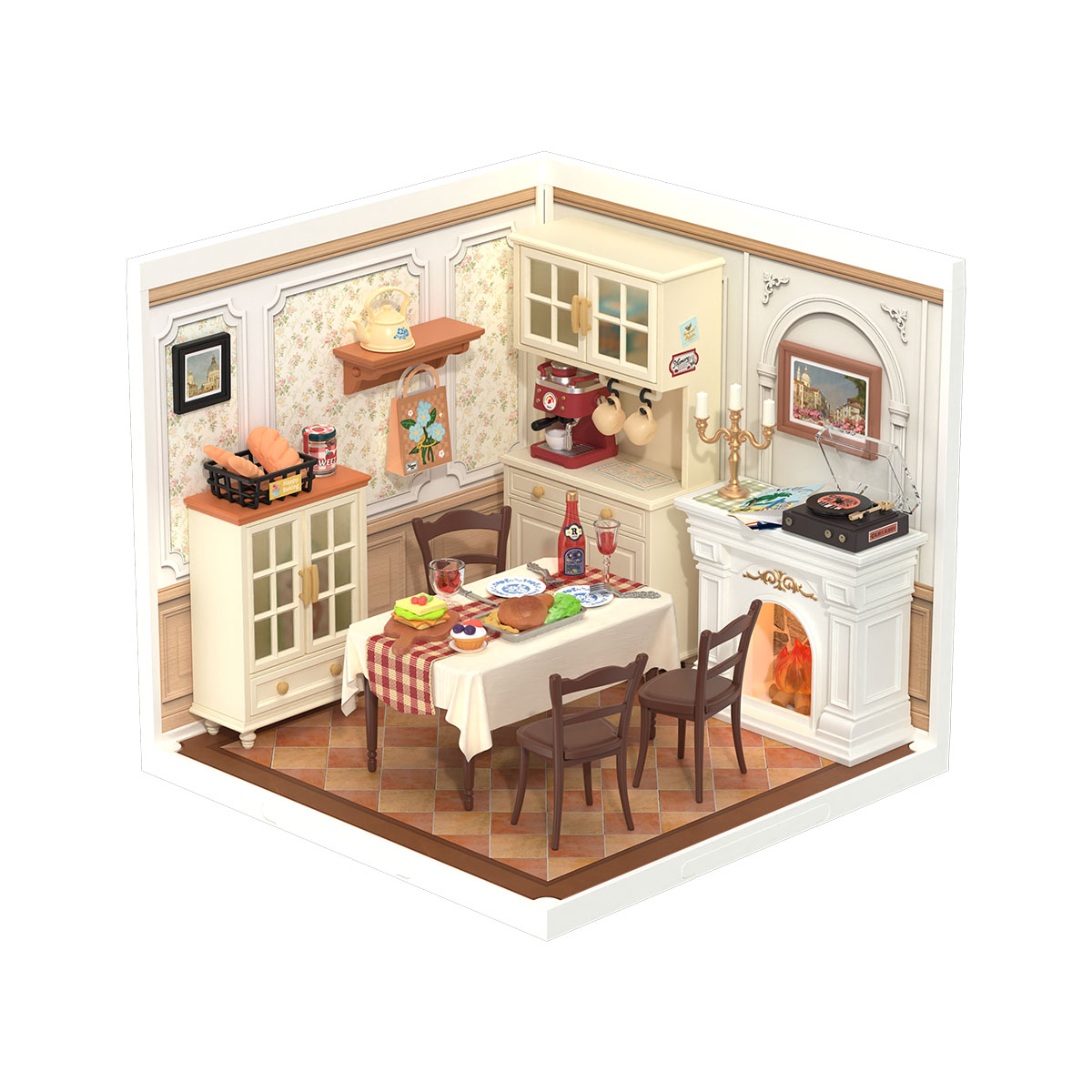 Rolife Warm Dining Room Super Creator Miniature House DW015B gallery image 2
