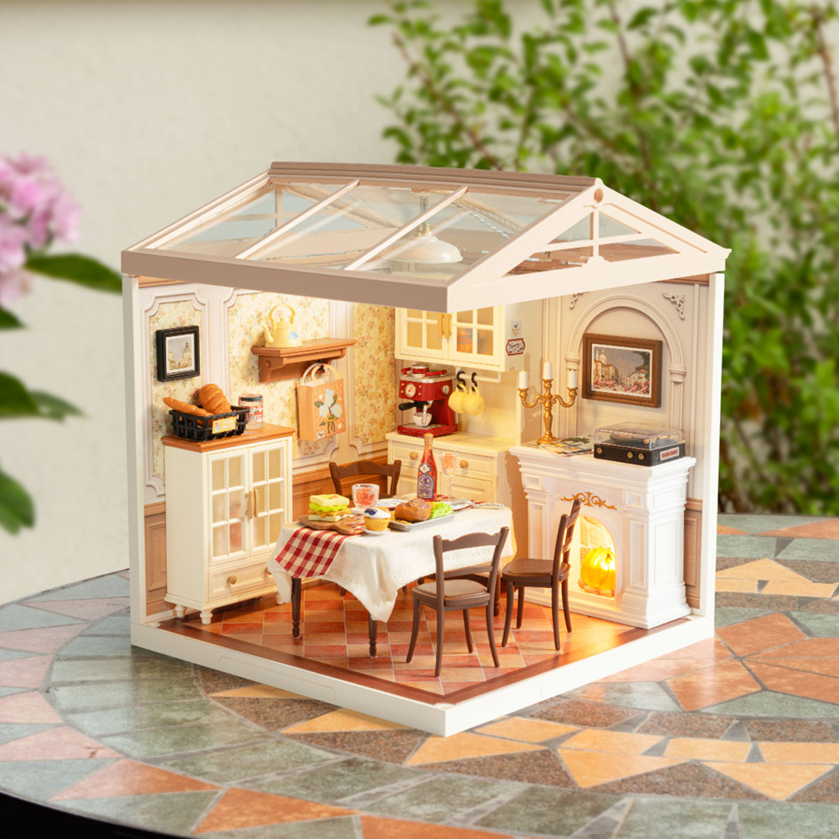 Rolife Warm Dining Room Super Creator Miniature House DW015B gallery image 1