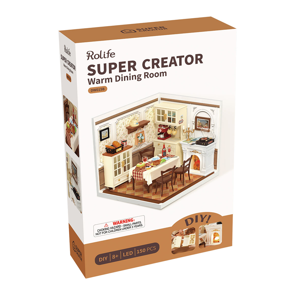 Rolife Warm Dining Room Super Creator Miniature House DW015B gallery image 6