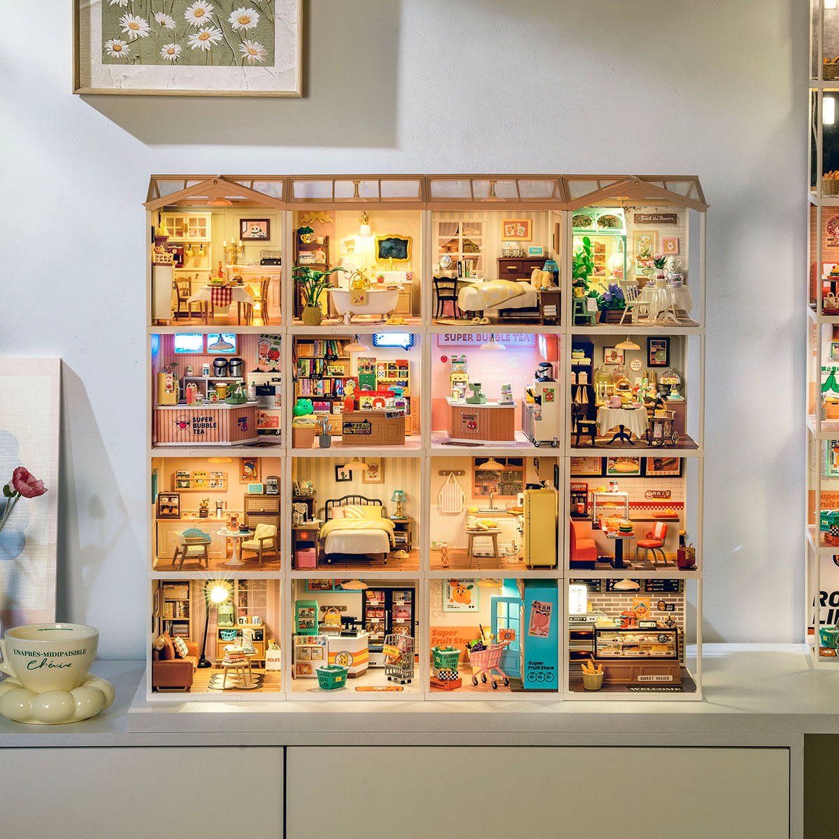 Rolife Warm Dining Room Super Creator Miniature House DW015B gallery image 4