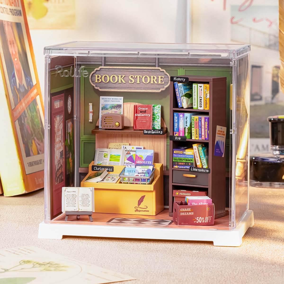 Rolife Mini Super Creator DIY Miniature House Shop Sets