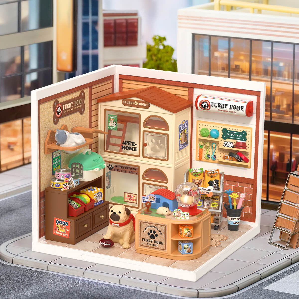 Rolife Super Creator DIY Miniature House Shopping Diary Series