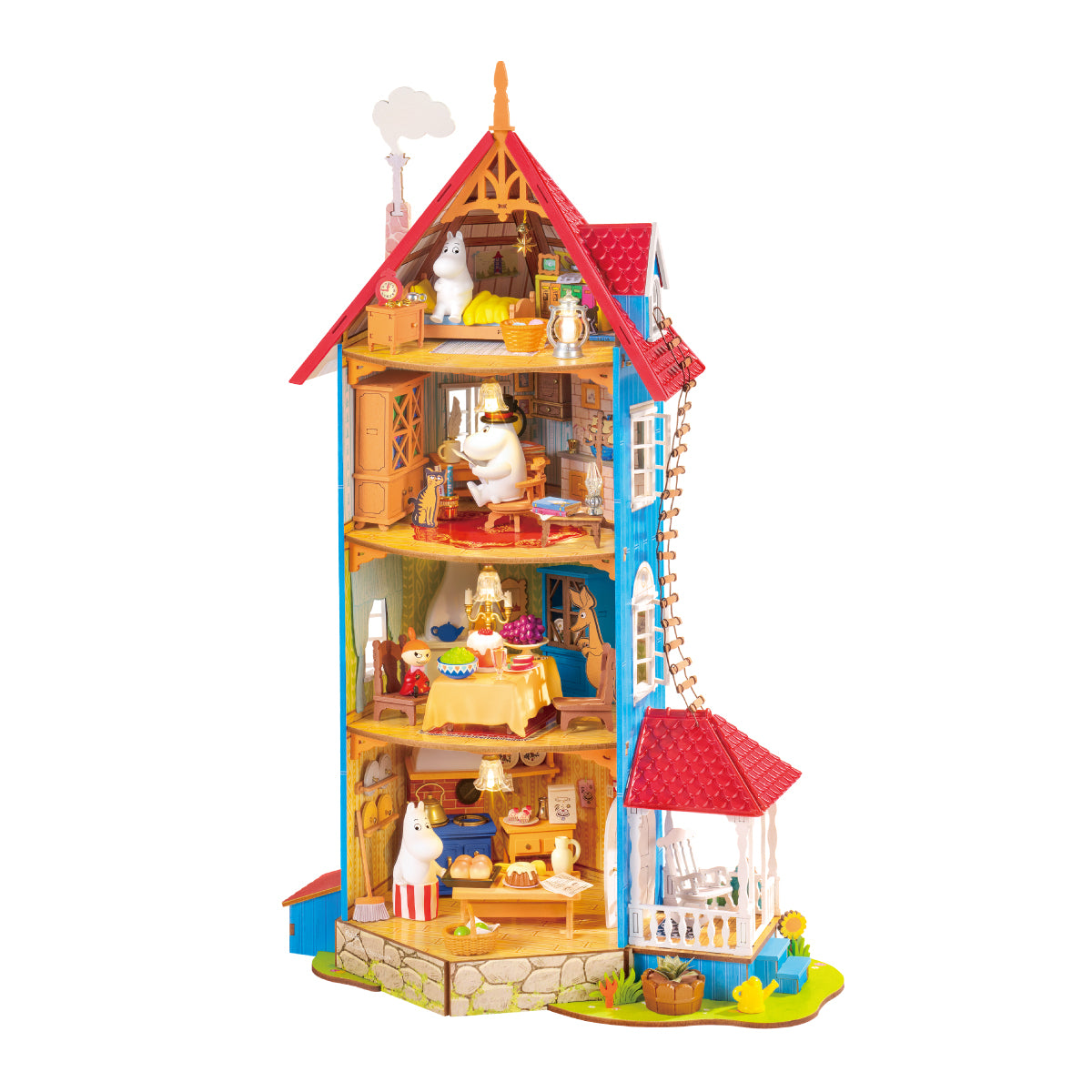 Rolife Moominhouse DIY miniature house white background image
