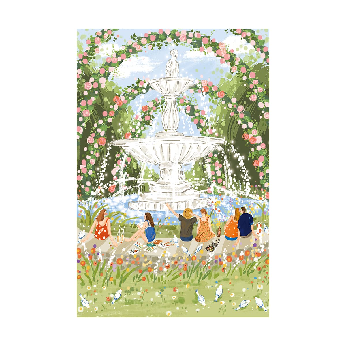 Rolife 1000 Piece Jigsaw Puzzle - Afternoon Fountain PT001 gallery image 2