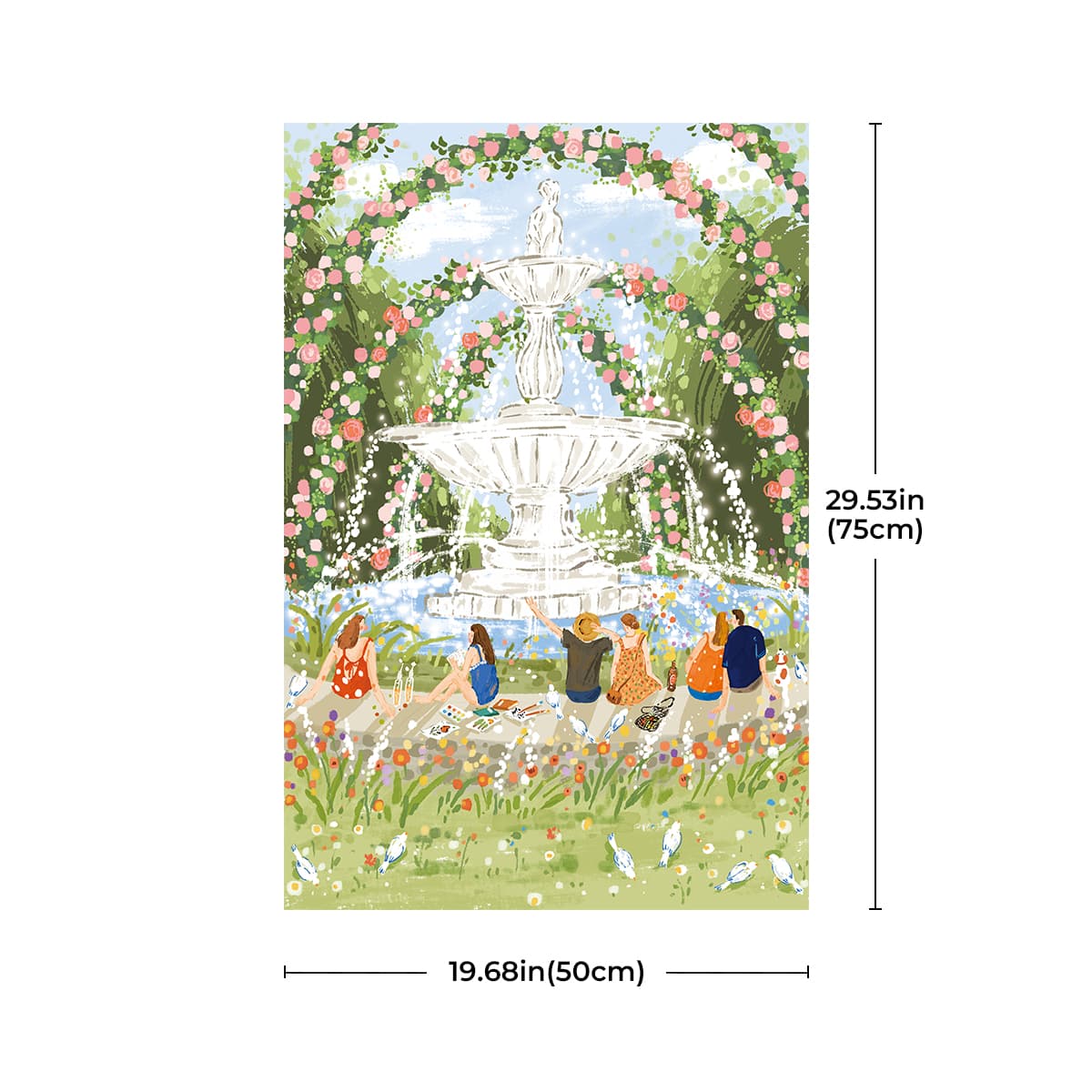 Rolife 1000 Piece Jigsaw Puzzle - Afternoon Fountain PT001 gallery image 9