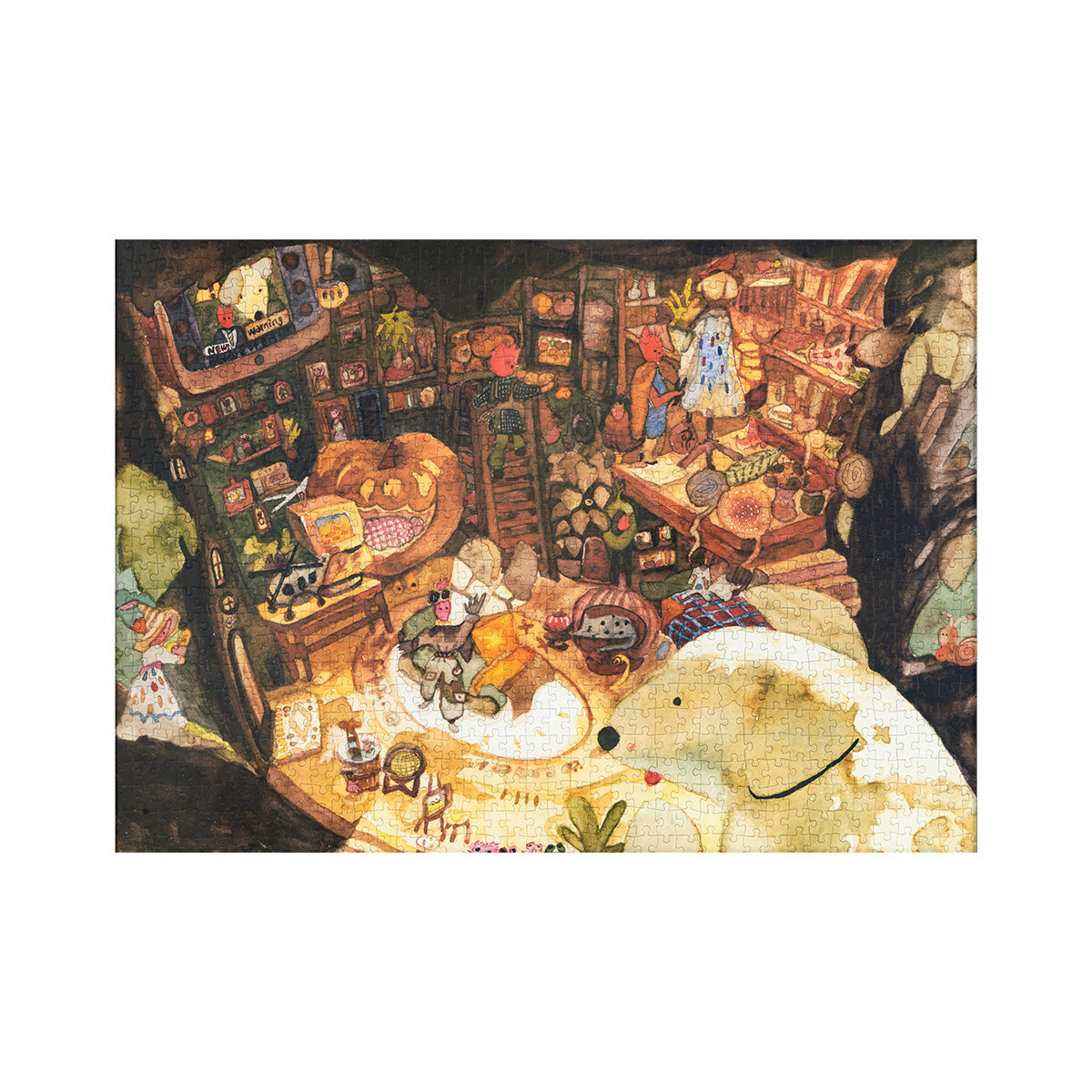 Rowood Tree House Tale PT010 puzzle artwork on a white background