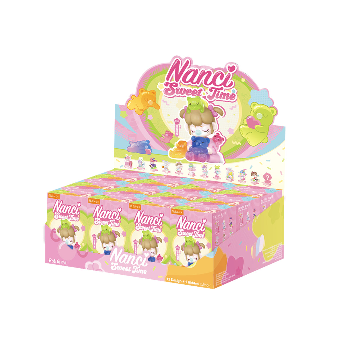 Nanci Sweet Time blind box display case on white background