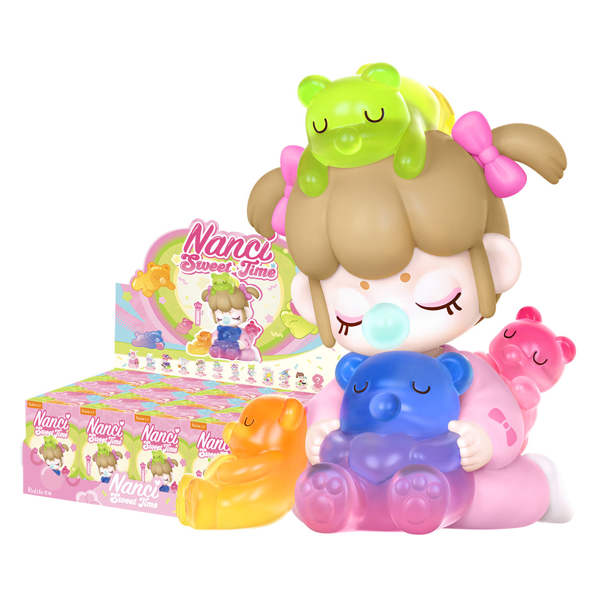 Nanci Sweet Time featured figure with display case on white background