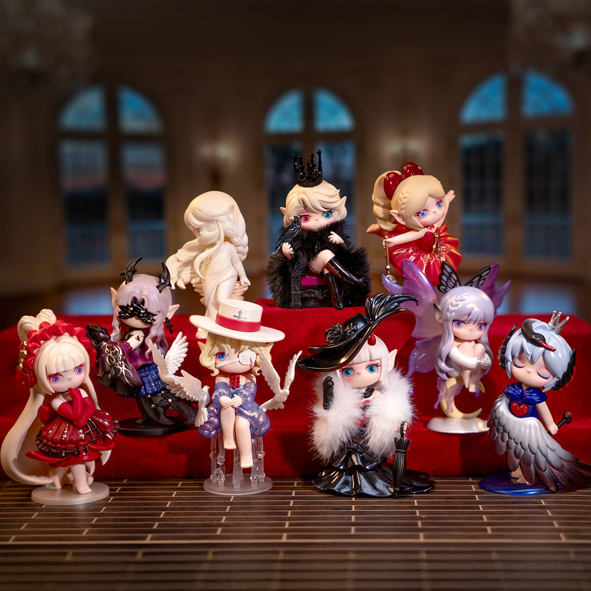 Suri Mystery Castle SLXX full collection display in a dramatic interior scene