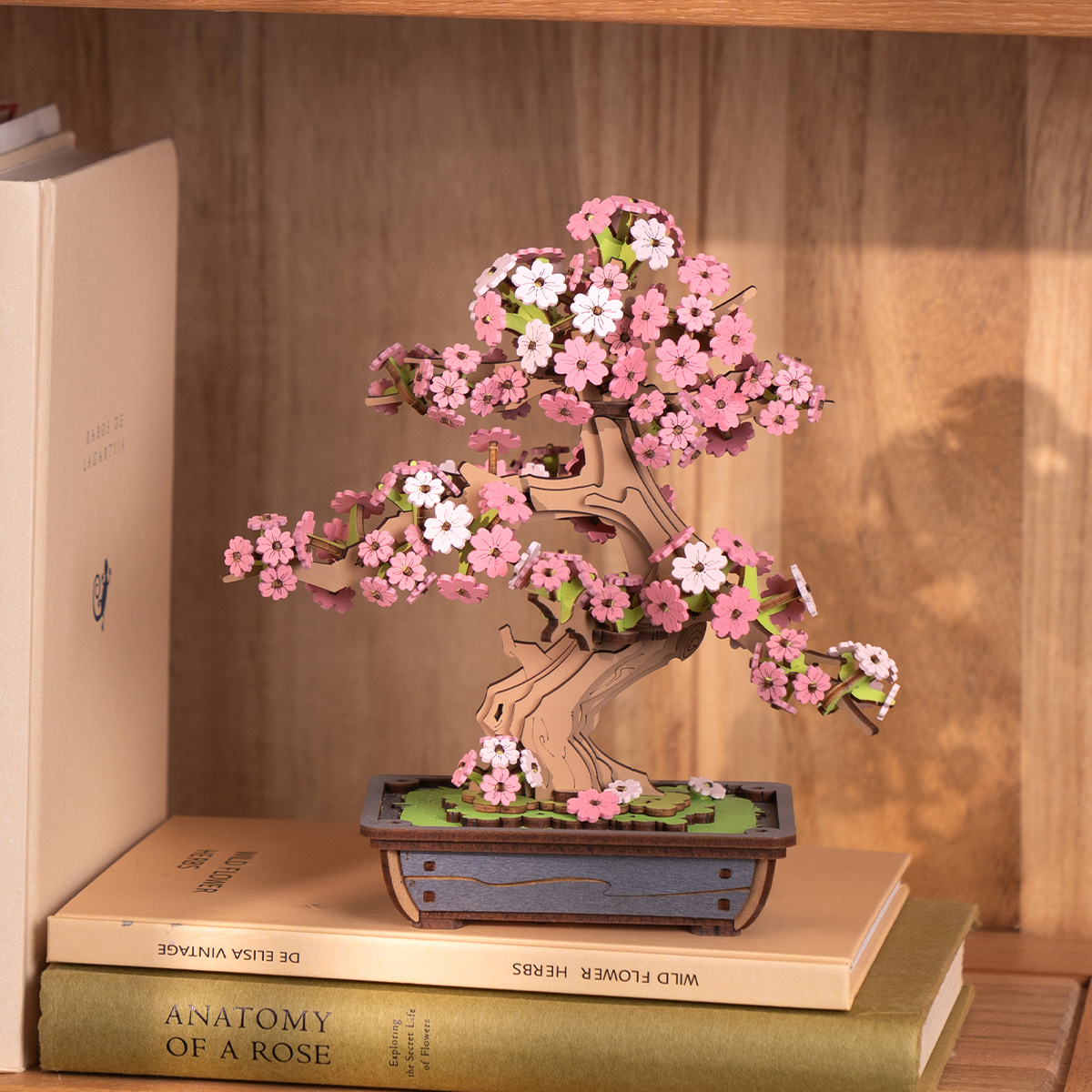 Rolife 3D Wooden Puzzle - Sakura Bonsai TG415 detail view