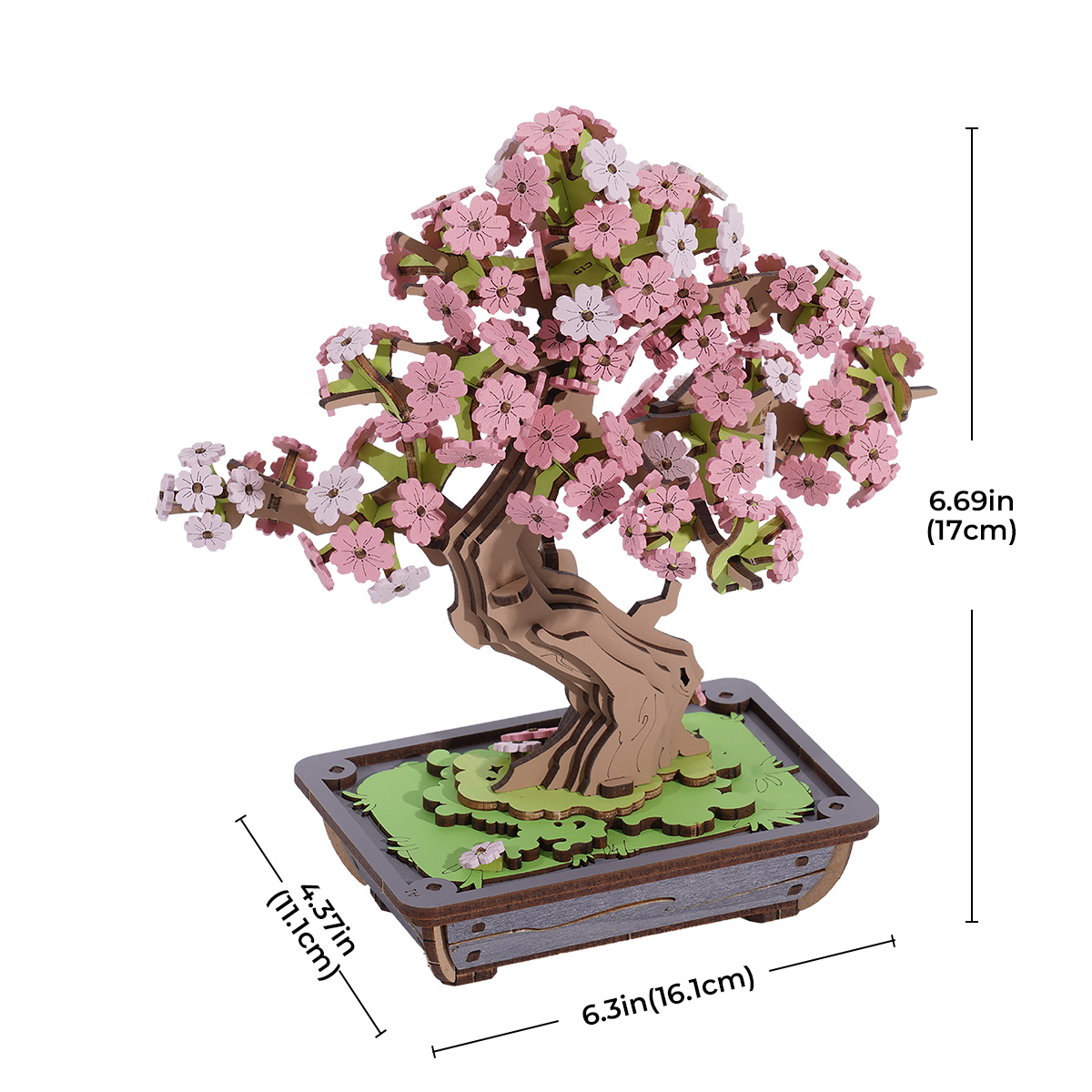 Rolife 3D Wooden Puzzle - Sakura Bonsai TG415 gallery image 7