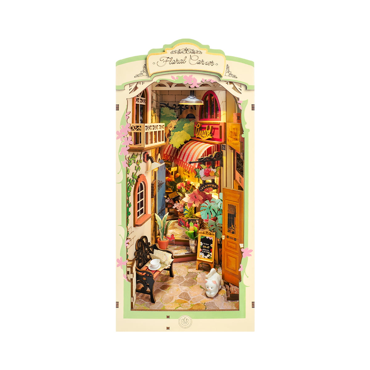 Rolife DIY Book Nook Kit - Floral Corner TGB09 gallery image 2