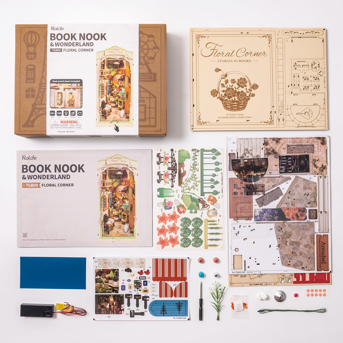 Rolife DIY Book Nook Kit - Floral Corner TGB09 gallery image 3