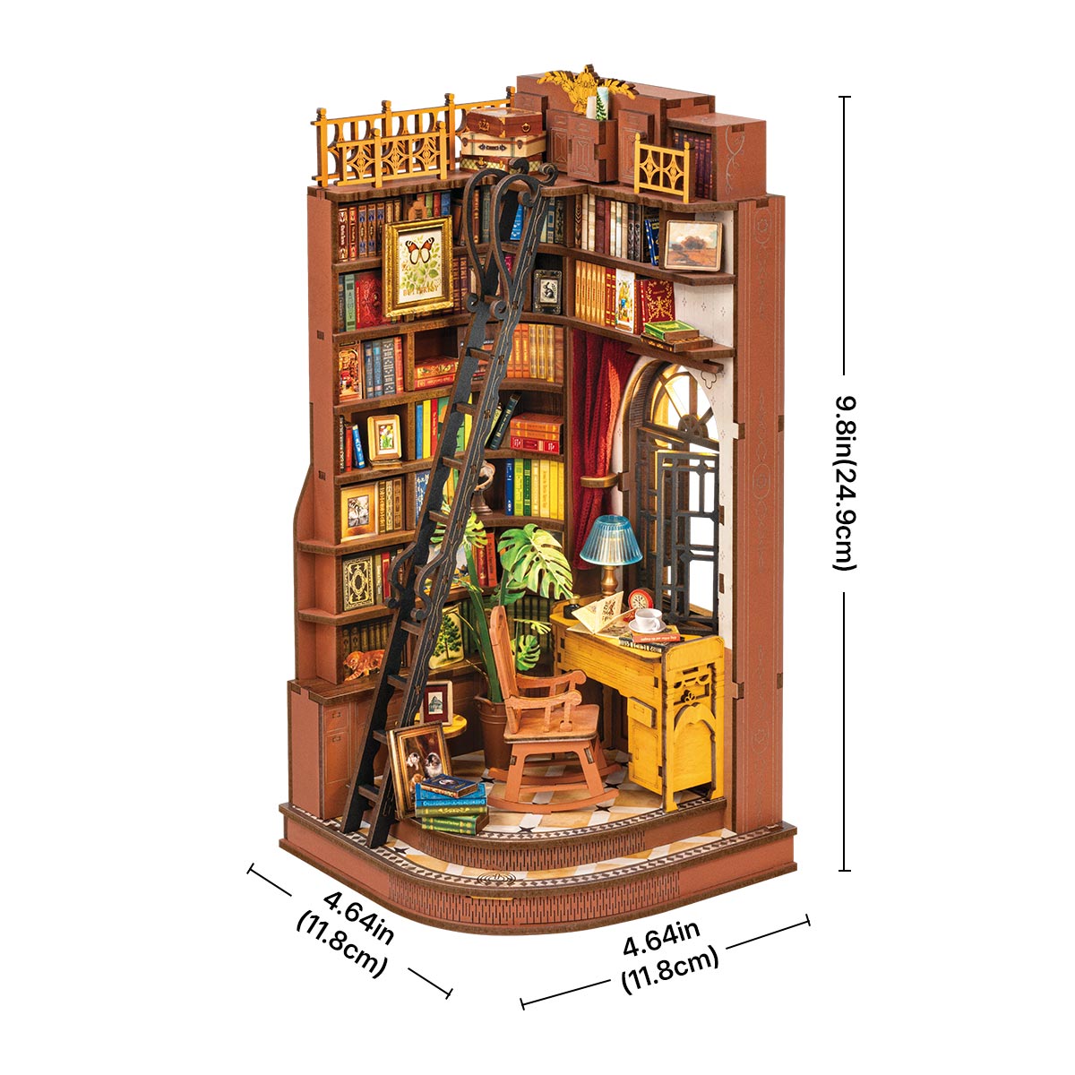 Rolife DIY Book Nook Kit - Silent Corner Study TGE02 gallery image 7