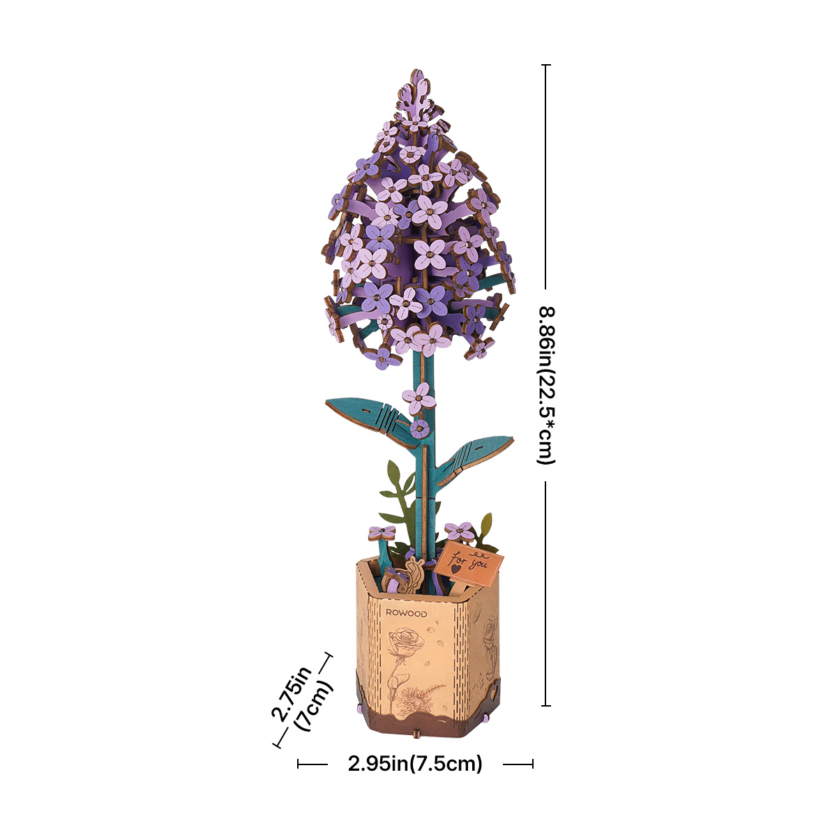 Rowood DIY Wooden Flower Lilac TW021 gallery image 5