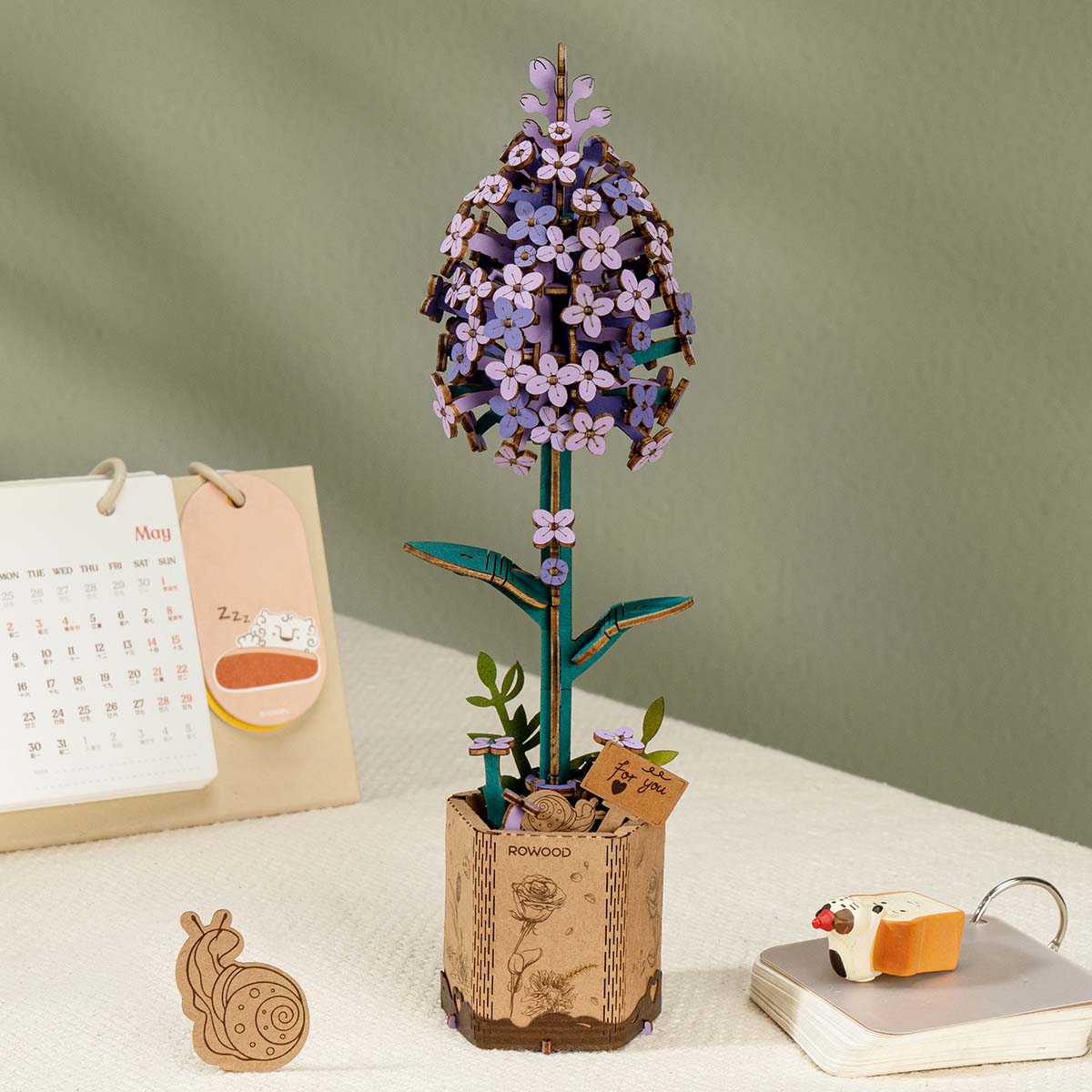 Rowood DIY Wooden Flower Lilac TW021 product hero image