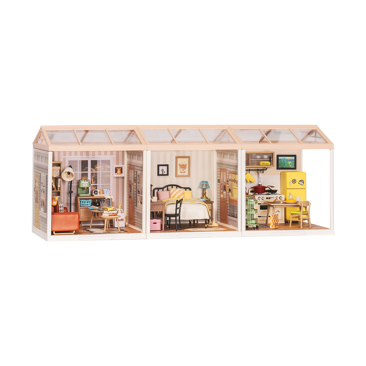 Rolife Super Creator Miniature House 3-in-1 Line-Up alternate product view