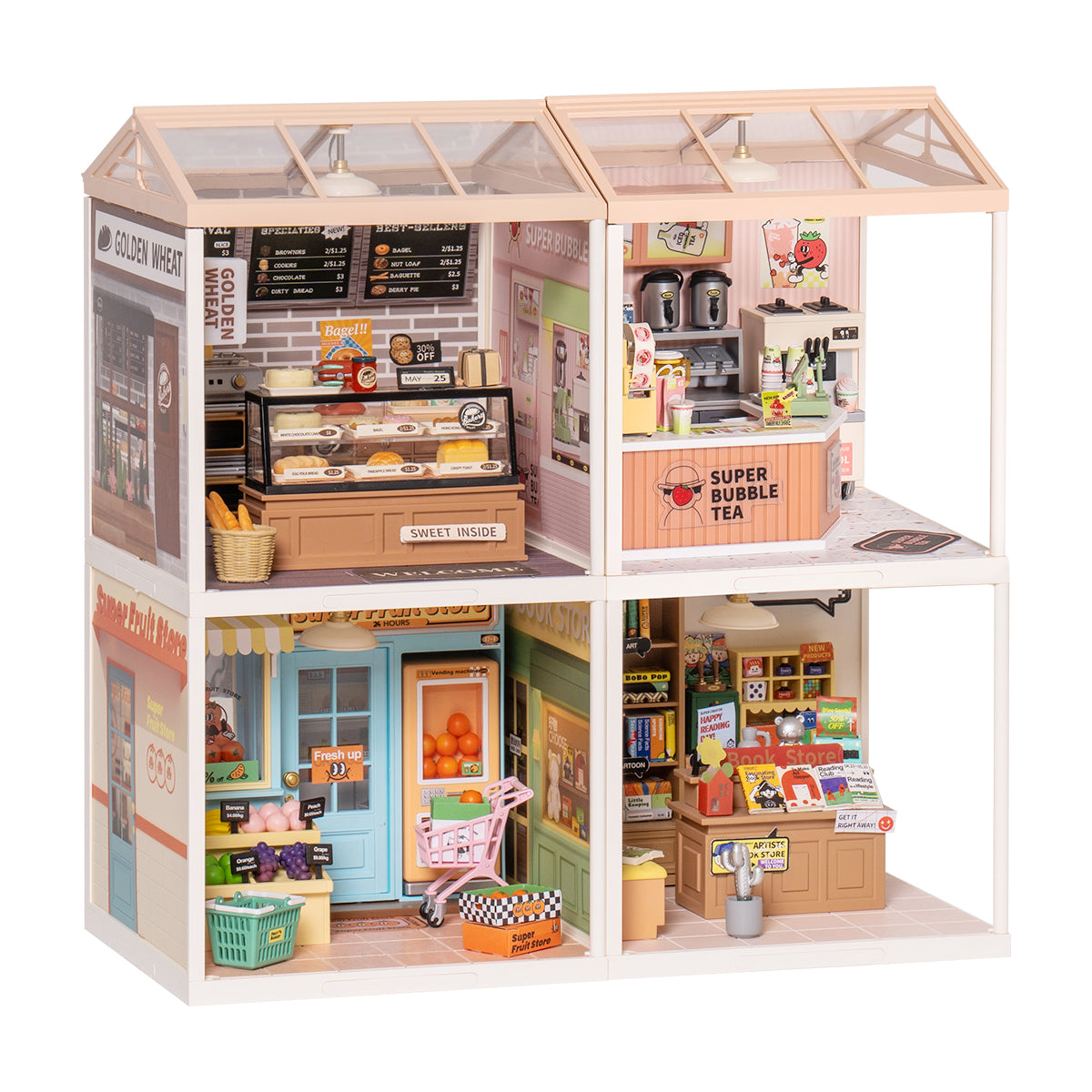 Rolife Super Creator Miniature House 4 in 1 Four Grid gallery image 4