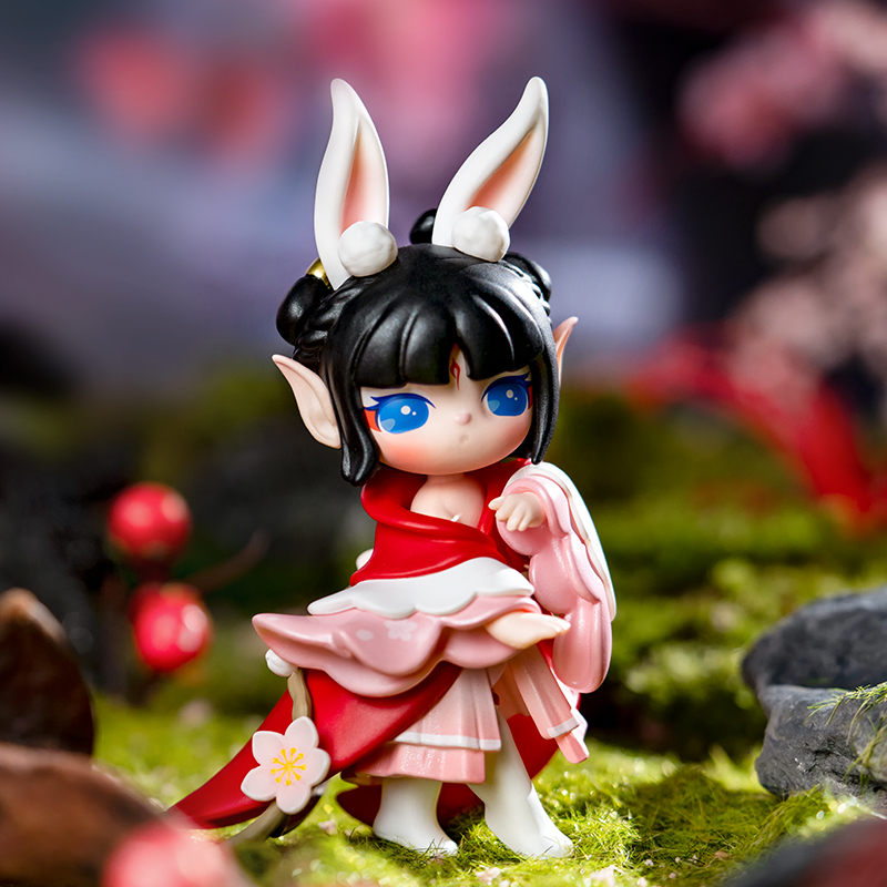 Rolife Surprise Figure Dolls - Paradise Guardians rabbit-ear character close-up scene