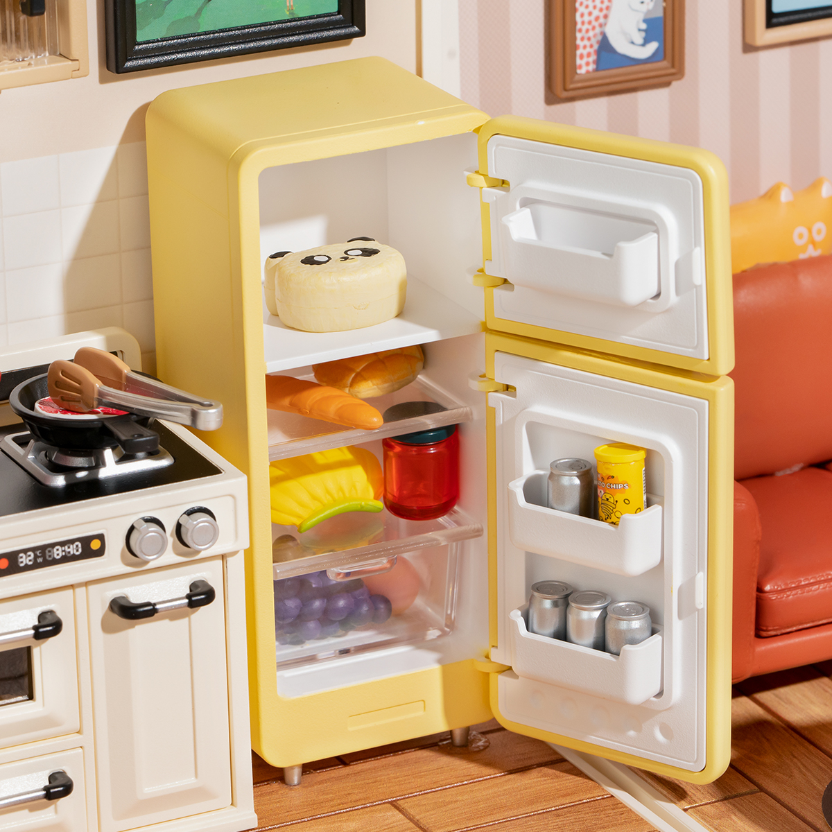 Rolife Happy Meals Kitchen Super Creator Miniature House DW008 gallery image 3