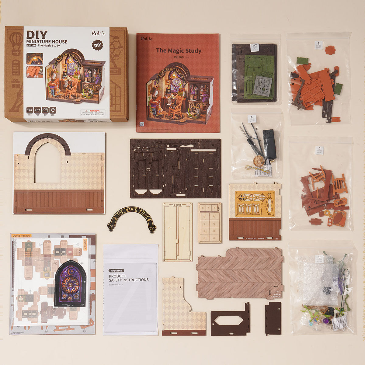 Rolife DIY Miniature House - The Magic Study DG166 gallery image 3