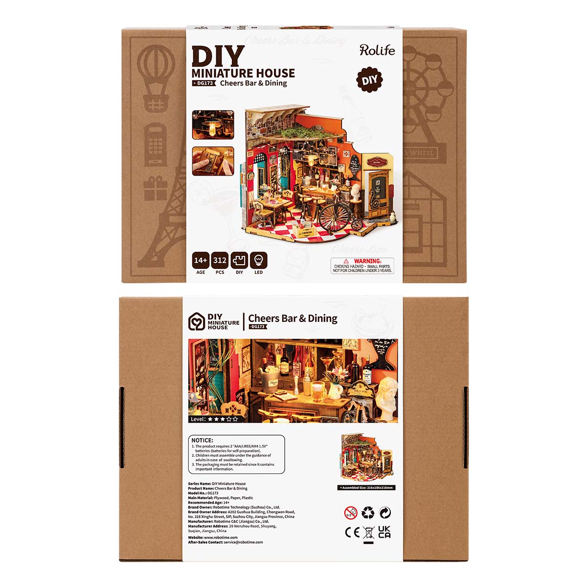 Rolife DIY Miniature House - Cheers Bar & Dining DG173 gallery image 8