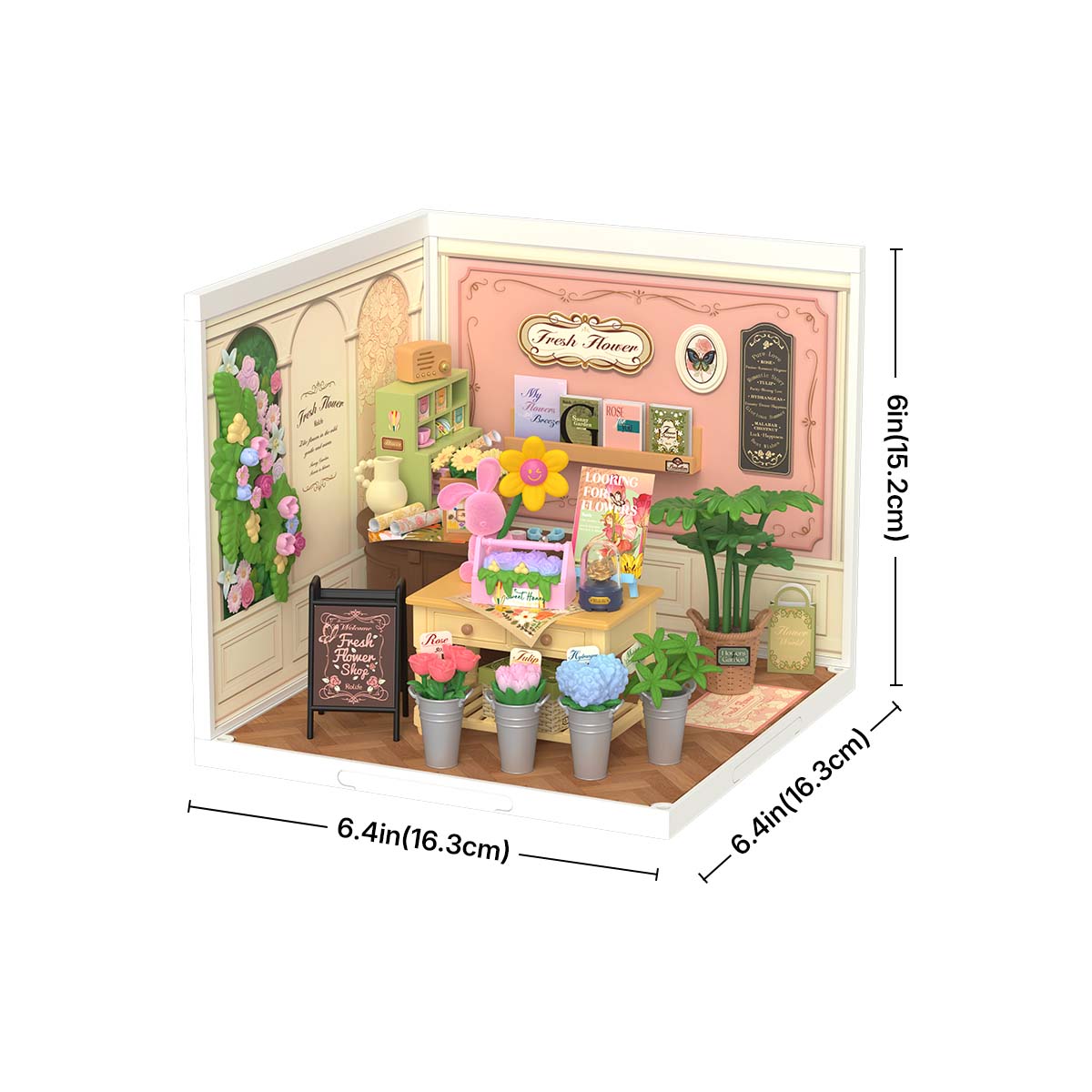 Rolife Fresh Flower Shop DIY Miniature House DW017B