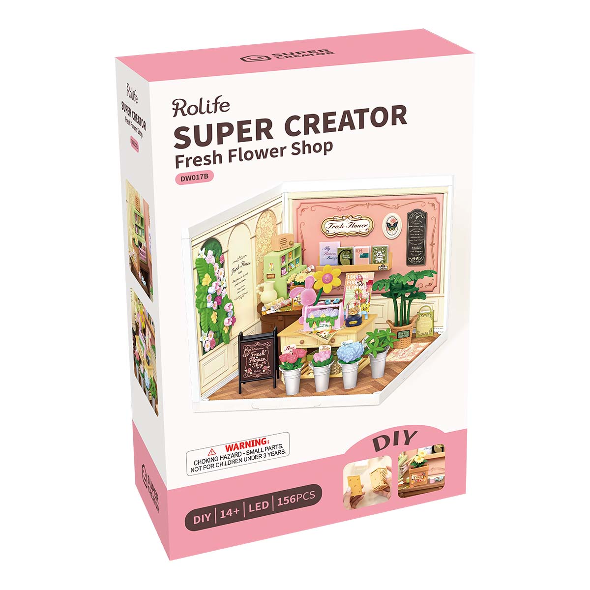 Rolife Fresh Flower Shop DIY Miniature House DW017B
