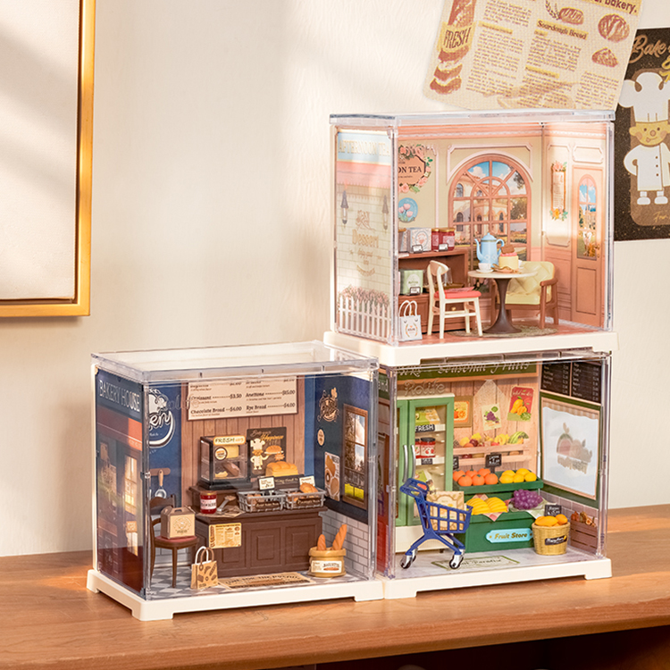 Rolife Mini Super Creator DIY Miniature House Shop Sets