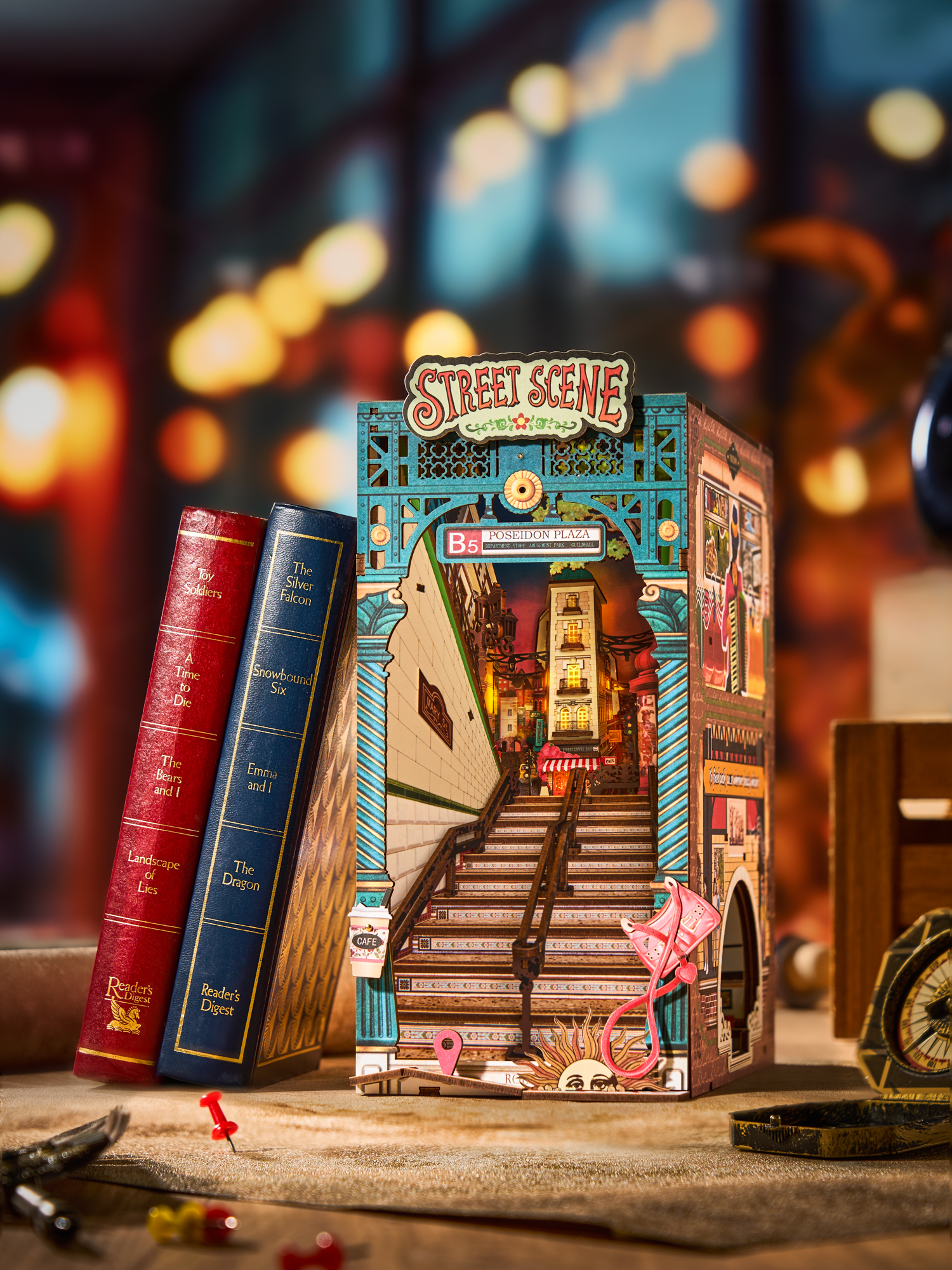 Rolife DIY Book Nook Street Scene