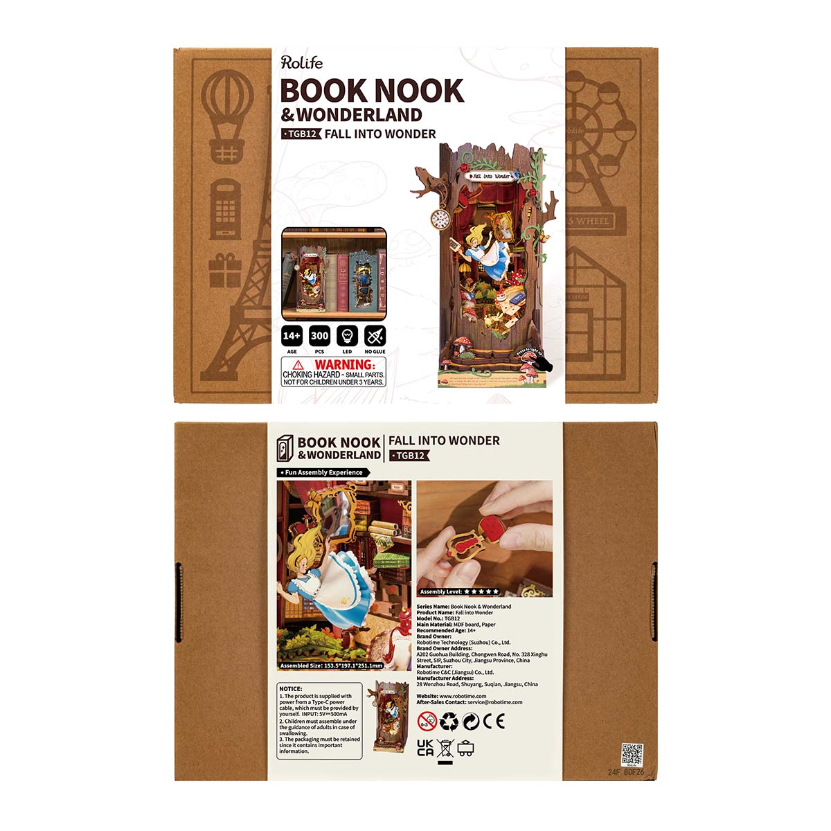 Fall into Wonder TGB12 package front and back with product information