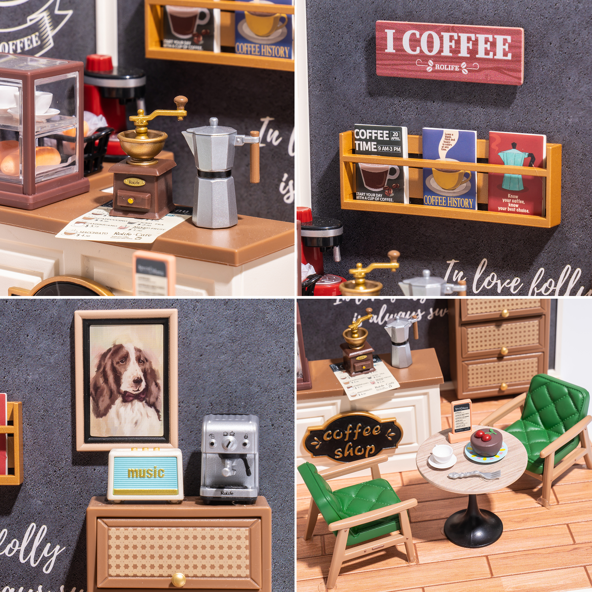 Rolife Daily Inspiration Cafe Super Creator Miniature House DW001B lifestyle collage graphic