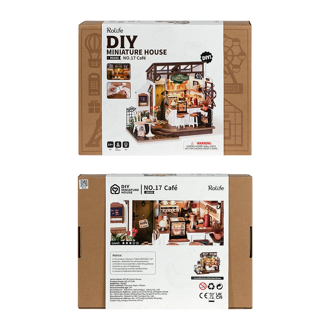 Rolife DIY Miniature House - Flavory Cafe DG162 product package