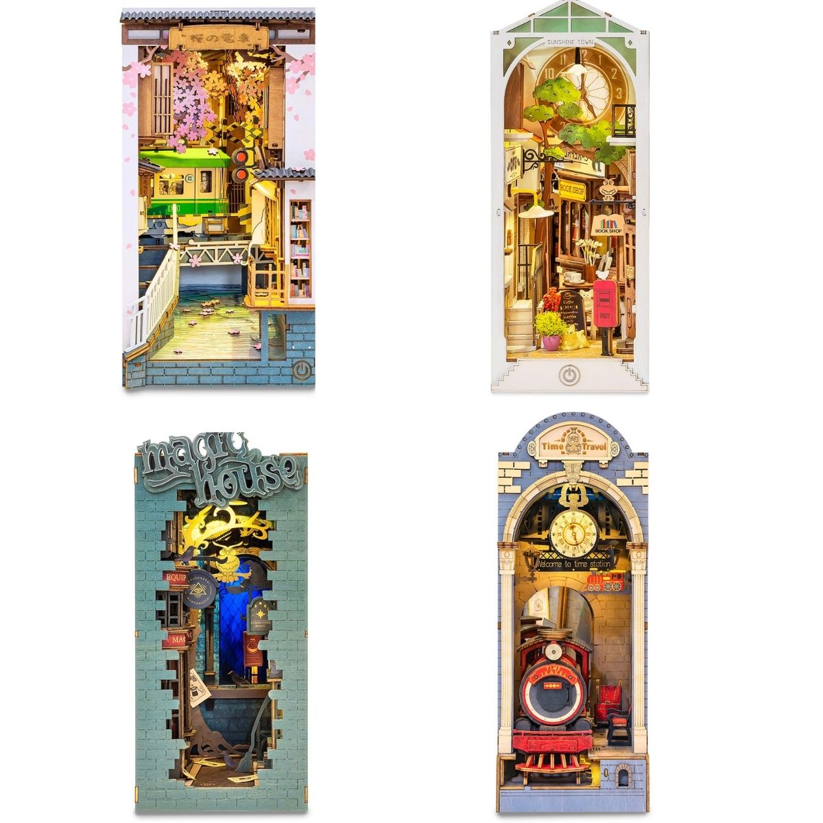 Rolife DIY Book Nook Kit - Stories in Books(4 Kits) gallery image 1