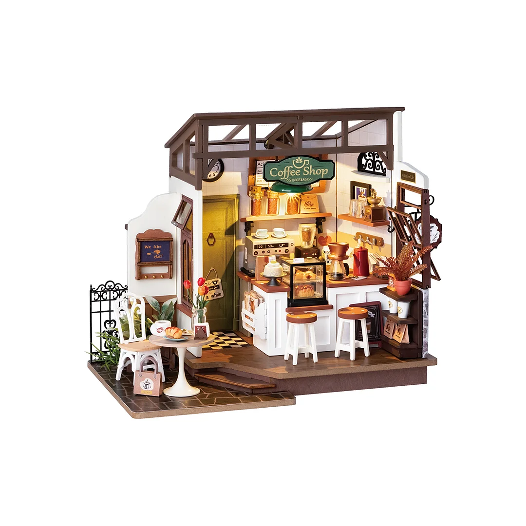 Rolife DIY Miniature House - Flavory Cafe DG162 white background product view
