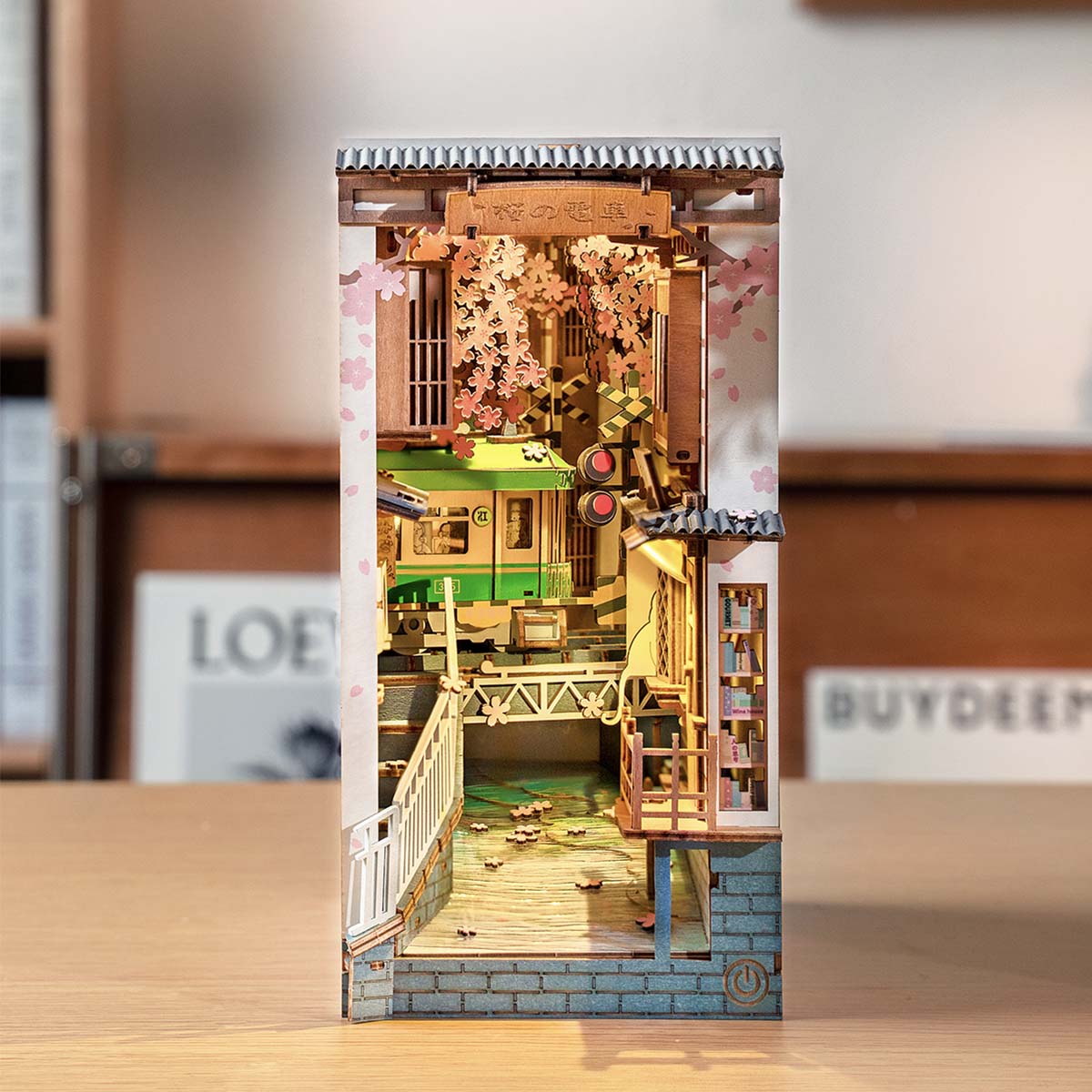 Rolife DIY Book Nook Kit - Sakura Densya TGB01 gallery image 1