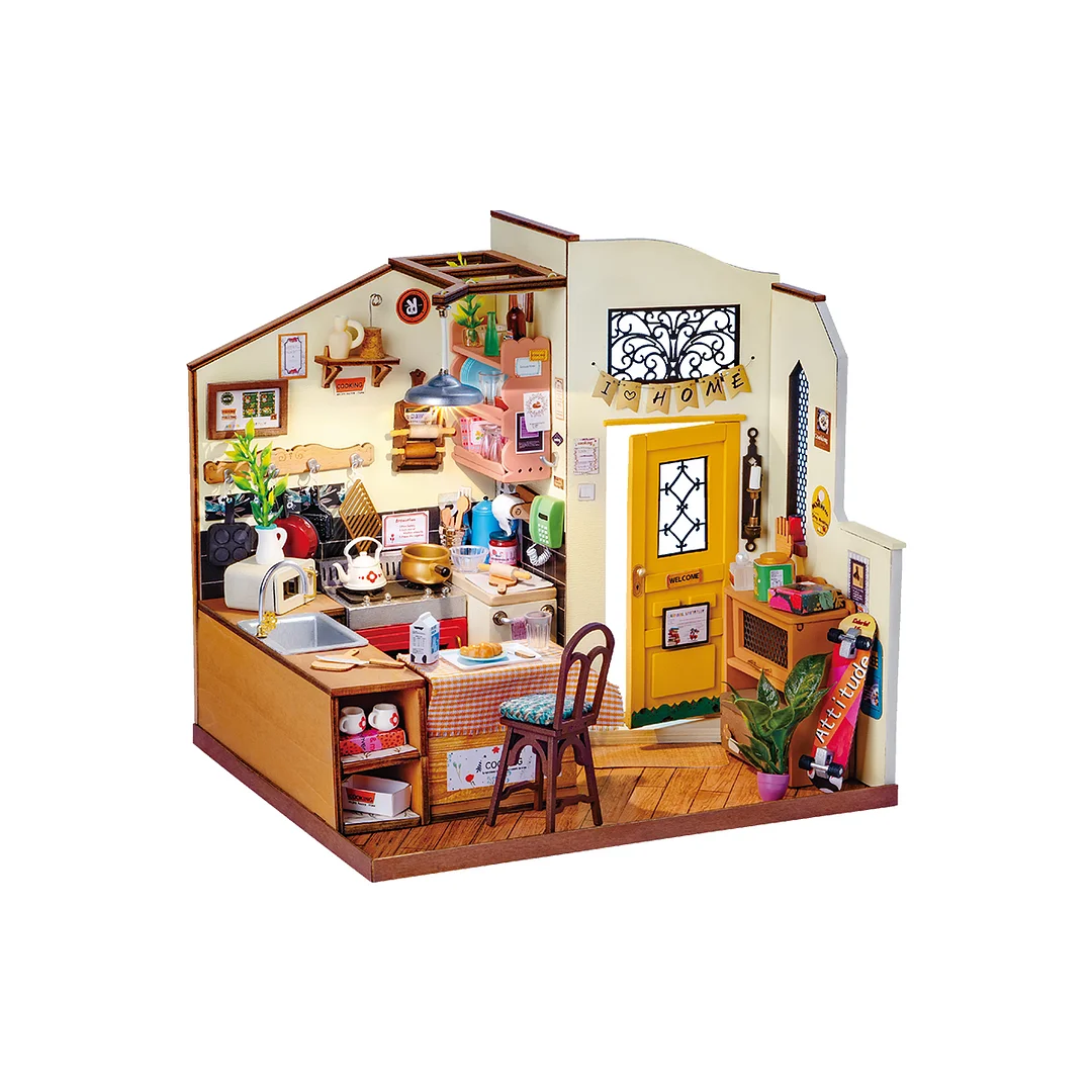 Rolife DIY Miniature House - Cozy Kitchen DG159 white background product view
