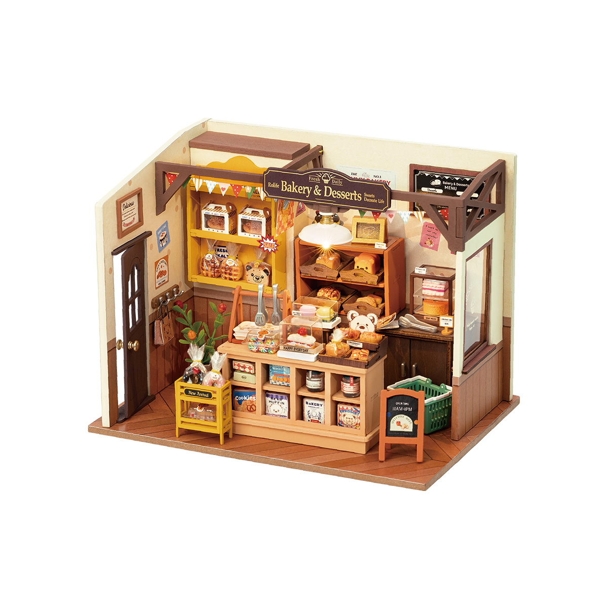 Rolife DIY Miniature House - Becka's Baking House DG161 white background product view