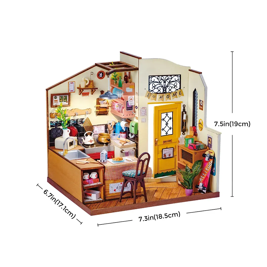 Rolife DIY Miniature House - Cozy Kitchen DG159 unreadable image placeholder from source file