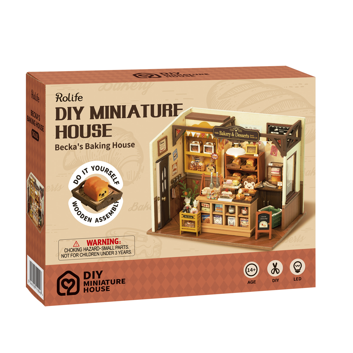 Rolife DIY Miniature House - Becka's Baking House DG161 product package